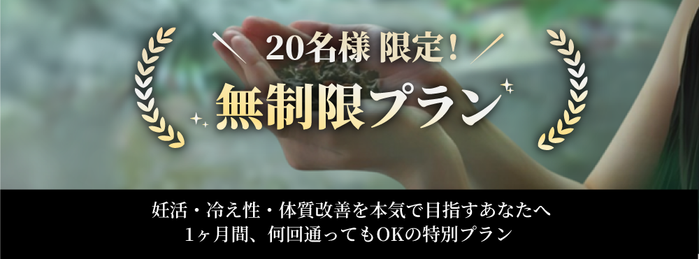 20名様限定！無制限プラン